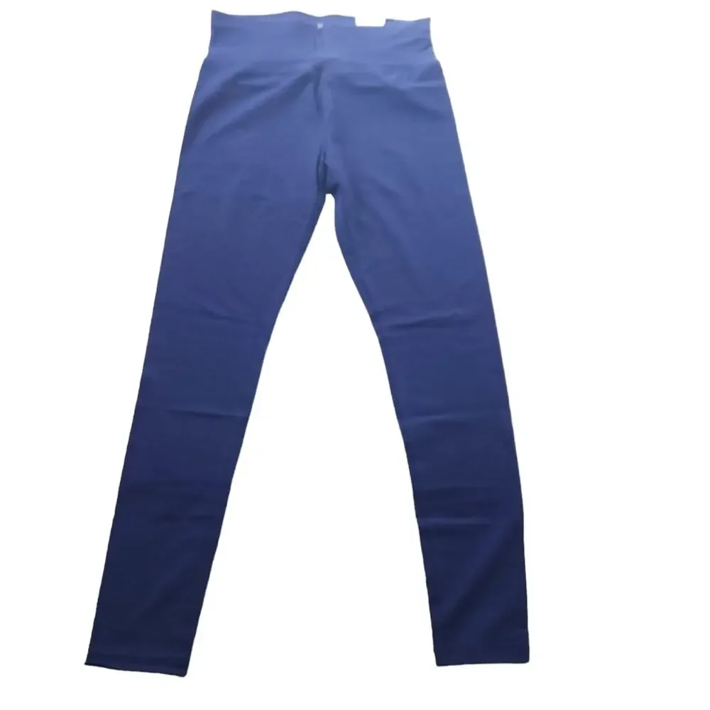 New Justice Full Length Leggings Large 12/14 Navy Blue Girls Pants